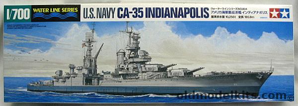 Tamiya 1/700 USS Indianapolis CA35 Heavy Cruiser, 31804 plastic model kit